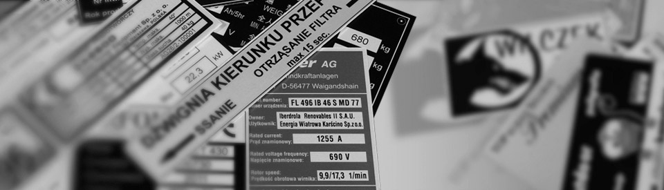 Tabliczki aluminiowe